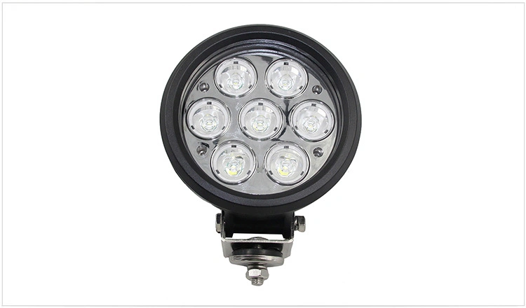 LED off-Road Vehicle Spotlight Car Searchlight Front Bar Roof Modification Light 70W 6 Inch Round Bright Lighting LED Work Light