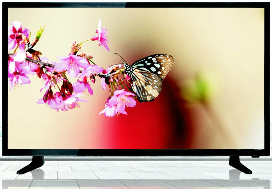 Aparato de TV elegante del LCD LED del color de la pulgada HD de la televisión 32 de la curva