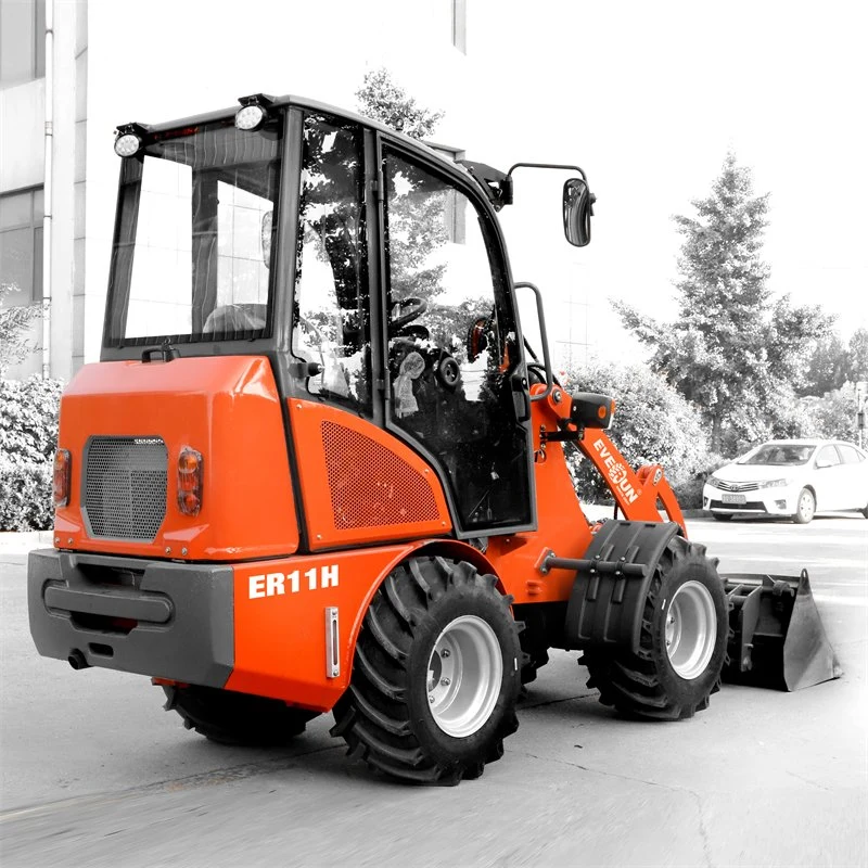 Everun ER11H 1ton Multifunction micro machine front end Articulated Small compact mini wheel loader