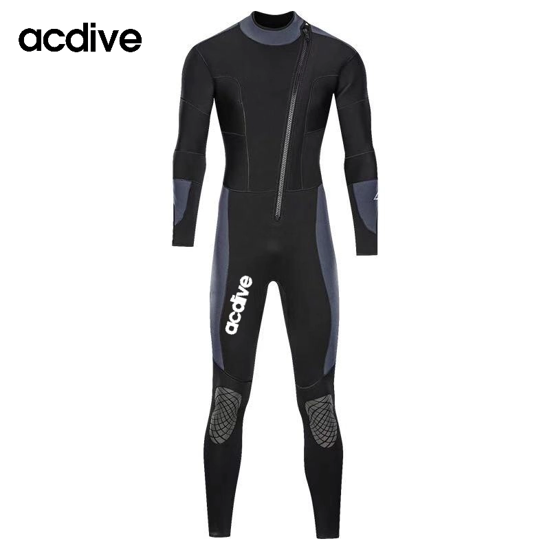 Customized Professional Surfing Diving Swimming 5mm Slant Zip Stretchy Neoprene Wetsuit