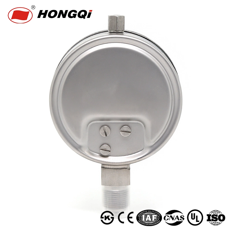 Hongqqi 100mm Full Stainless Steel Bottom Type Capsule Pressure Gauge