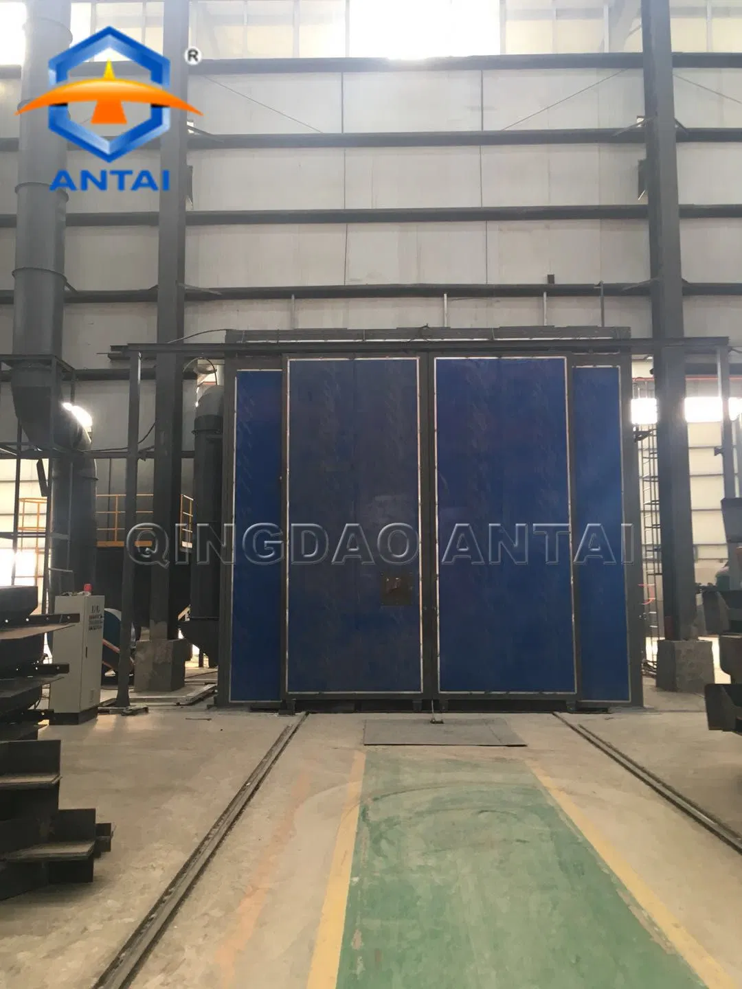 China Iron Rust Remover Sand Blasting Chamber/Air Blasting Room