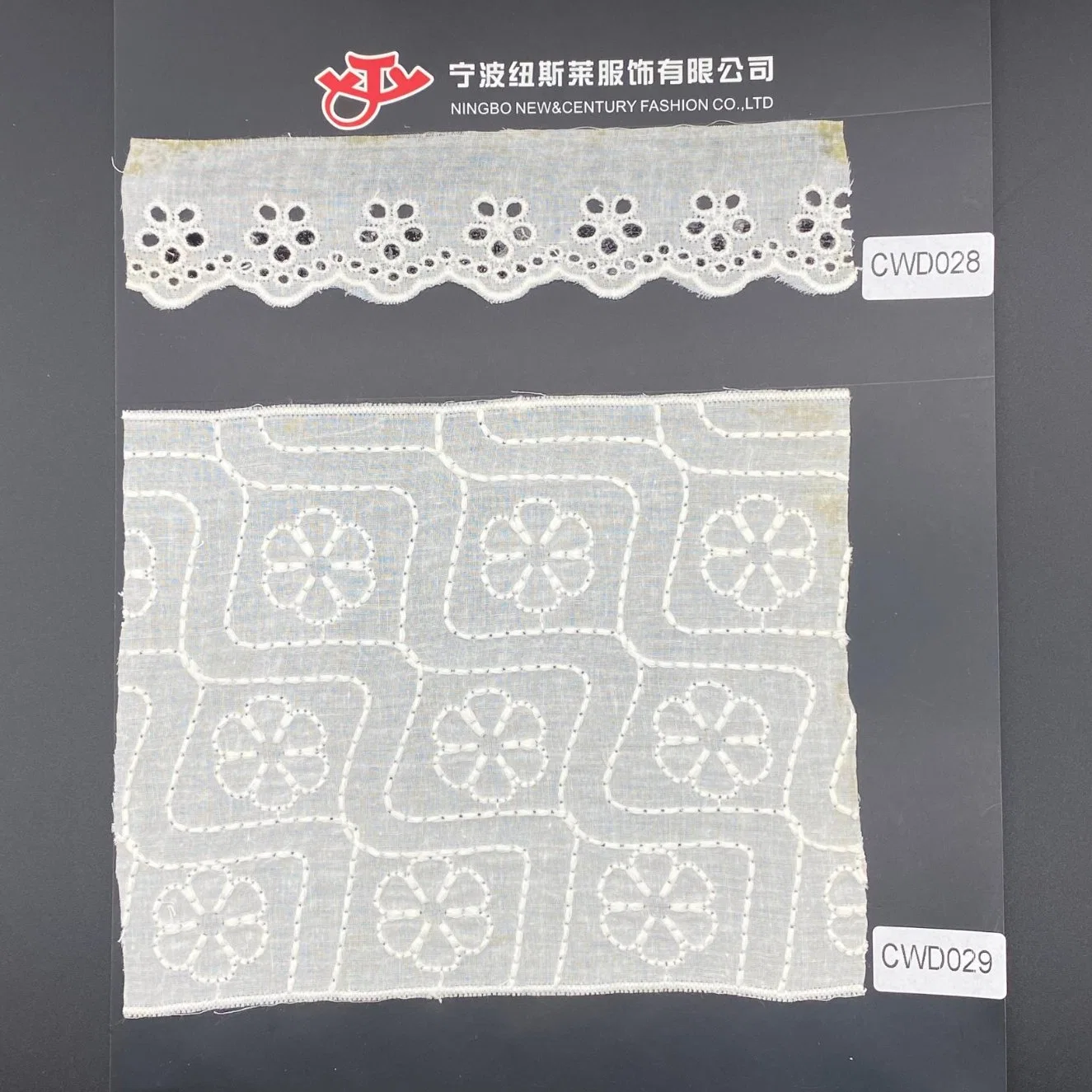 Wholesale Cotton Embroidery Flower Pattern Eyelet Crochet Lace Trim