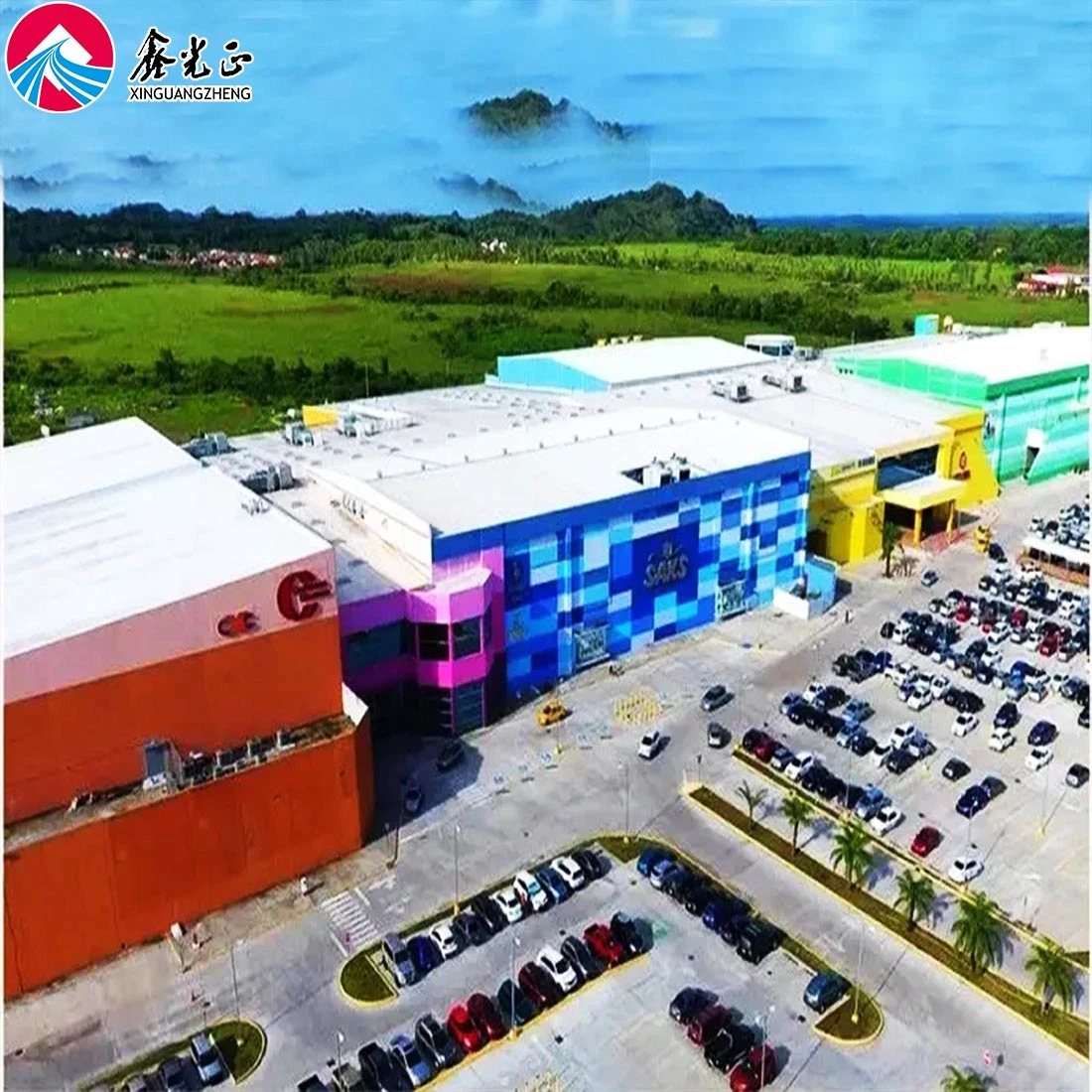 Prefab Steel Structure Shopping Mall Commerical Construction Building