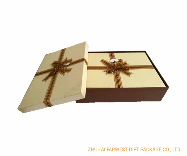 Fancy Paperboard Gift Box Set with 3 Size Bow Tie Box Recyclable OEM Creatively Good Quality Low Price