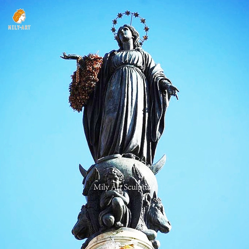 La Artesanía de Latón Bronce fundición de metal en pie de la cruz de Jesús crucificado la escultura cristiana católica regalos