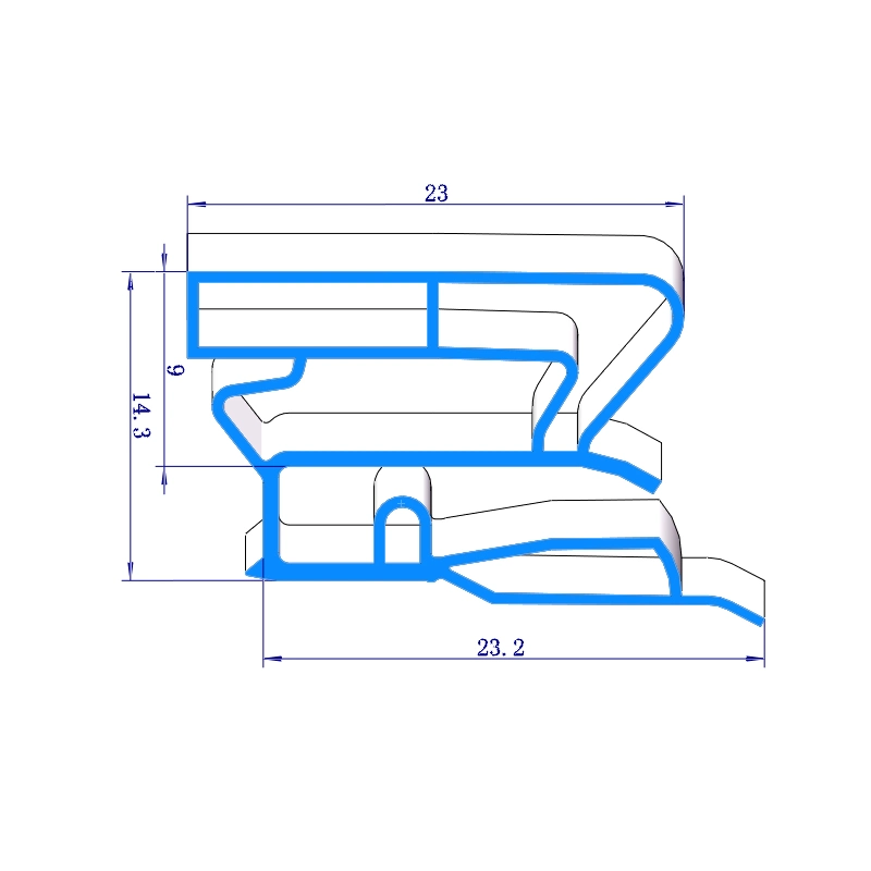 Refrigerator Spare Parts Door Gasket Sliding Door and Window Rubber Gasket Seal Soft PVC Sealing Strips Replacement