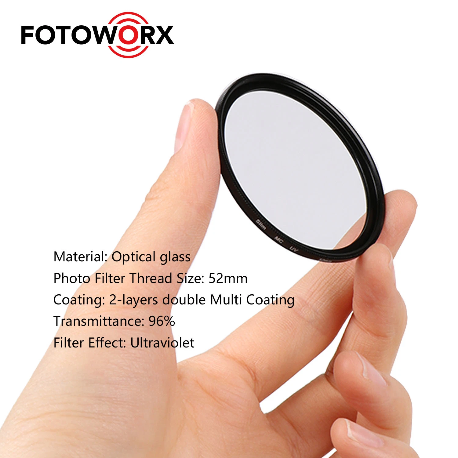 Filtro UV 52mm Ultra-Slim Mc Protección ultravioleta de la cámara de filtro UV Filtro