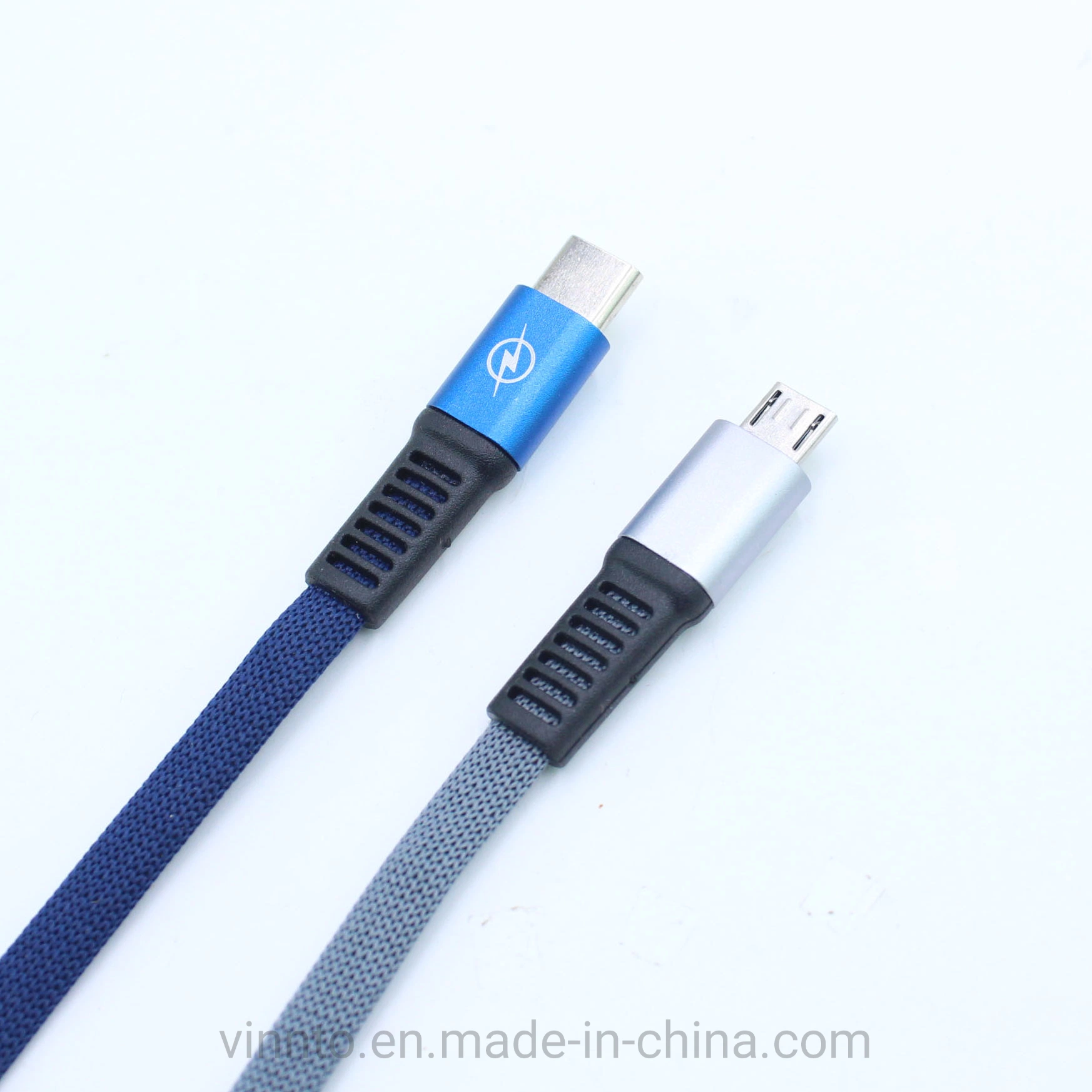 1m Charging Data Cable, Fast Braided Charger Type-C Micro USB Charger Cable