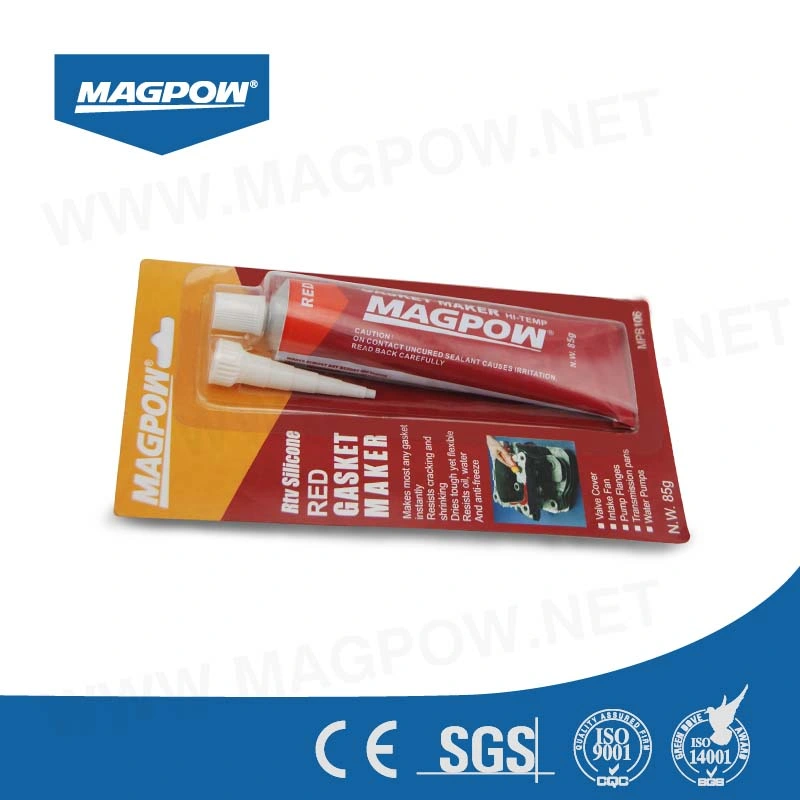 Magpow Mpb106 85g/Set Red Color High Grade Acetic Silicone Sealant Gasket Maker for Auto