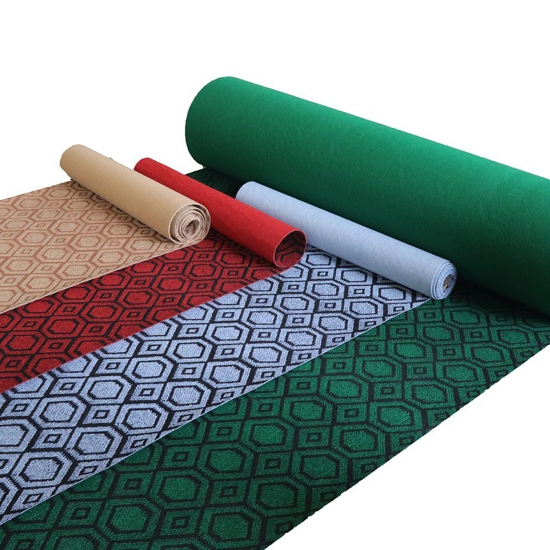 UAE Popular Heavy Latex Backing with Plastic Film Exhibition Carpet