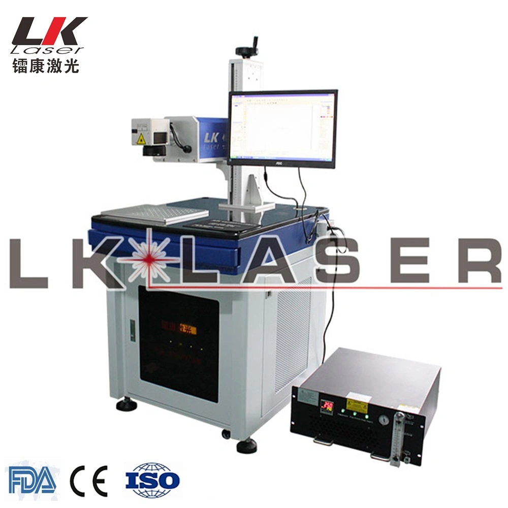La impresión de logotipo de plástico de fibra de vidrio máquina marcadora láser marcadora láser UV
