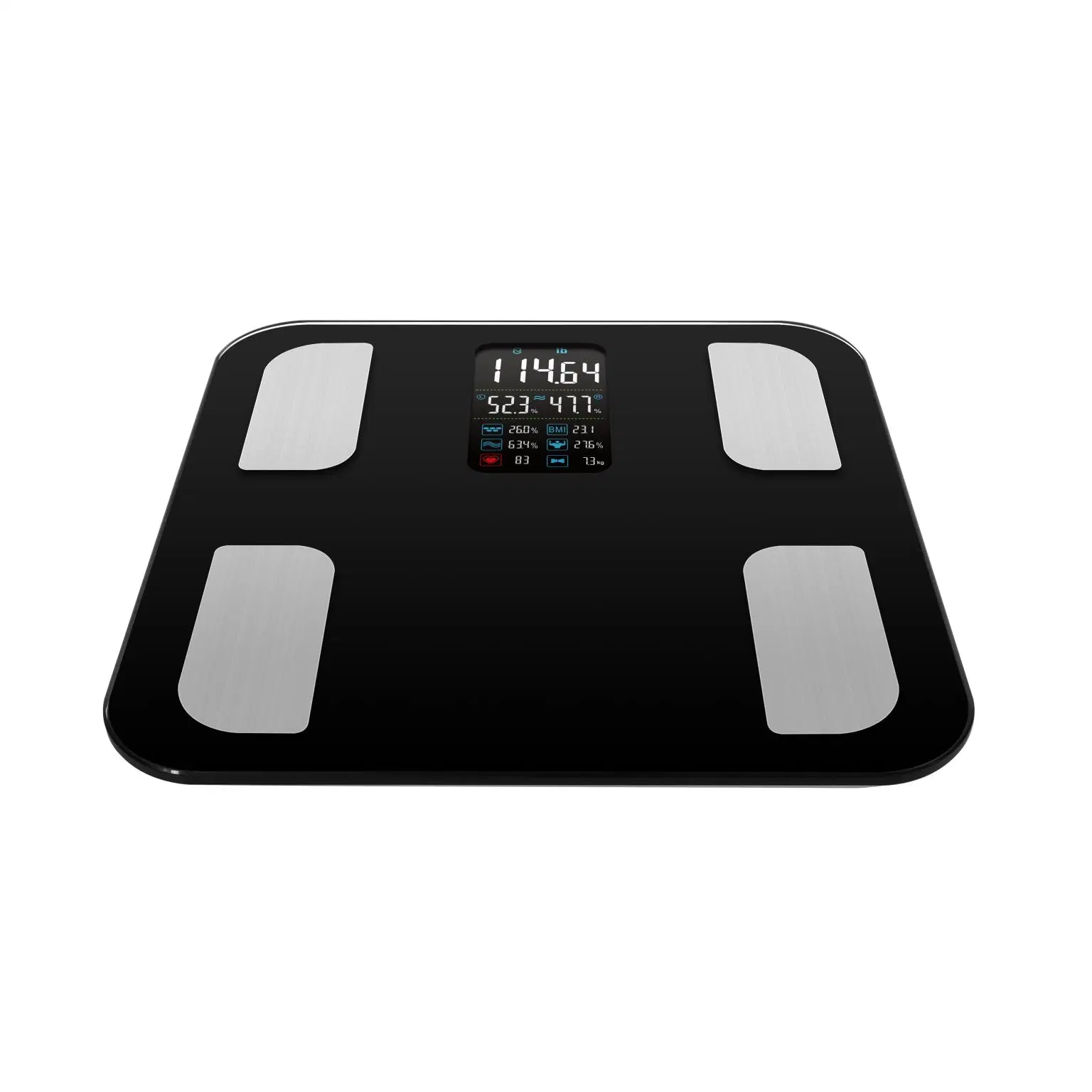 ITO Glass Bluetooth Body Fat Scale with Heart Rate Function