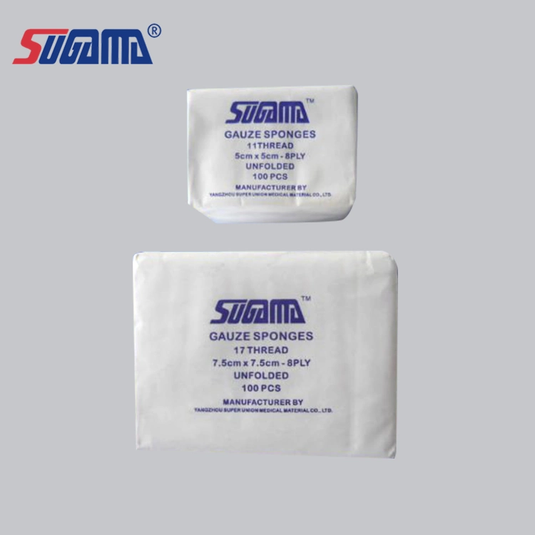 FDA Approved Sugama Brand Soft Absorbent Gauze Sterile Swab