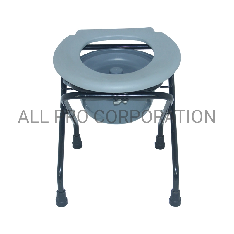 Folding Lightweight Portable Commode Toilet Chair for Hospital