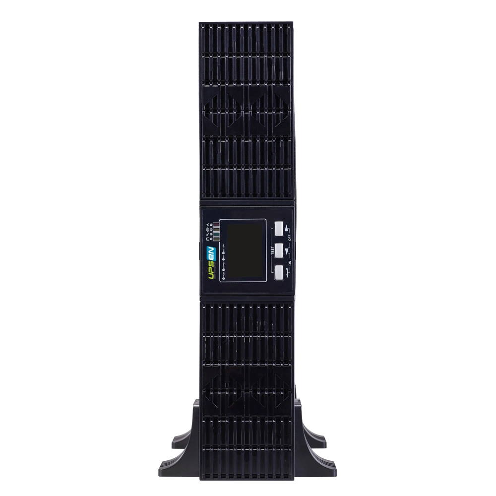 China Smart Rack Tower Convertible en línea UPS 1kVA 2kVA 3kVA con C13 tomas IEC 8 + C19 tomas X 1, con USB, ePO, RS232, sin ranura SNMP