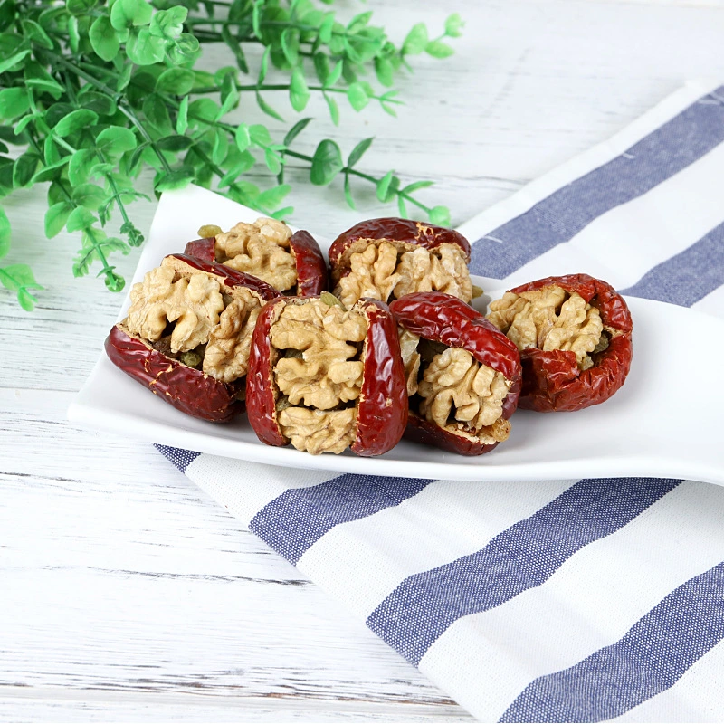 High quality/High cost performance  Chinese Xinjiang Healthy Red Dates with Walnut Meats Export