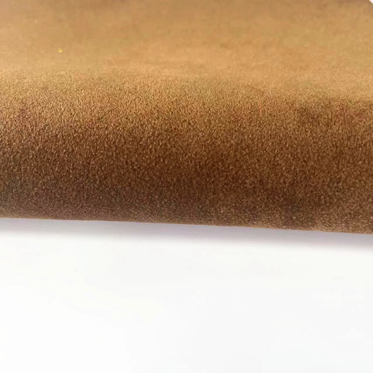 100% Polyester 300GSM Waterproof TPU Bonding Plush Warp Knitted Faux Suede Scuba Fabric