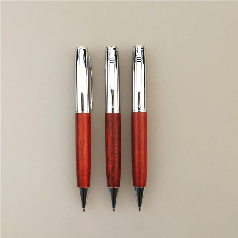 Metal Wood Ball Point Pen Mechanical Pencil Twist Action Good Quality Promotional Gift Couple Wooden Pen