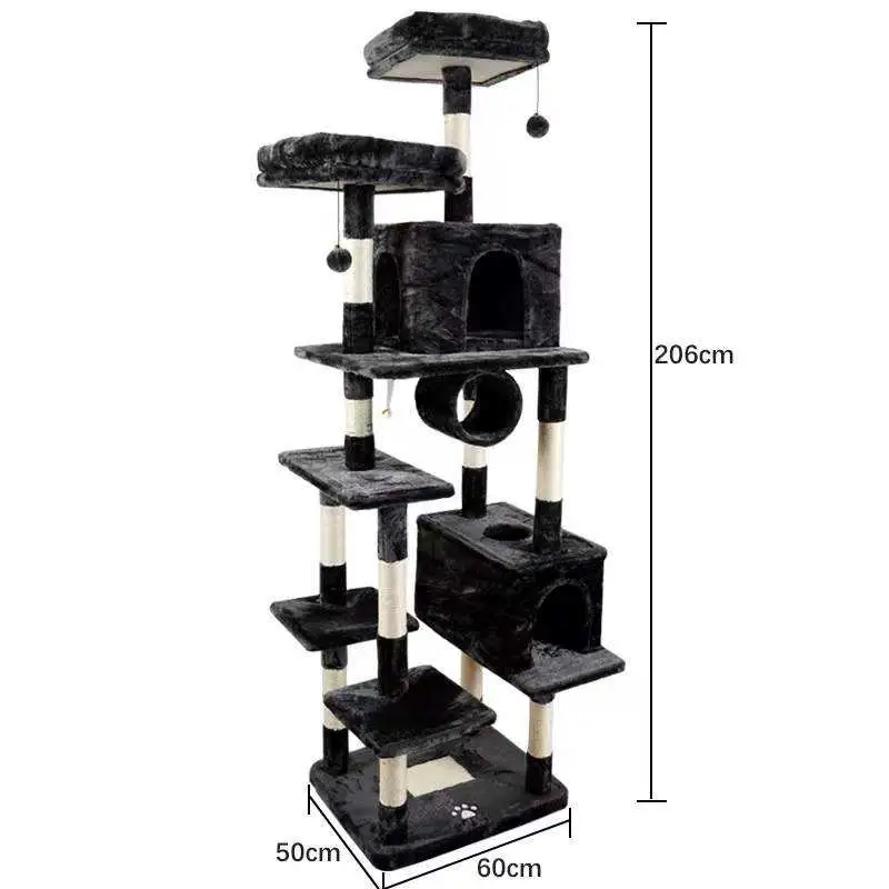 إمداد المصنع المباشر بمصنعي المعدات الأصلية (OEM) ومصنع المعدات الأصلية (ODM)، Cat Tree متعدد الوظائف منزل