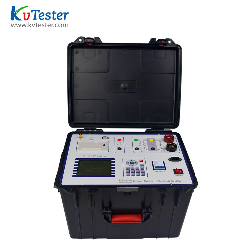CT PT Tester Current/PotTransformer Tester Automatic CT/ PT مميزة مختبر محلل التصوير المقطعي المحوسب لجهاز الاختبار الذي يعمل بجهد-أمبير خاصية جهاز الاختبار المخروطية