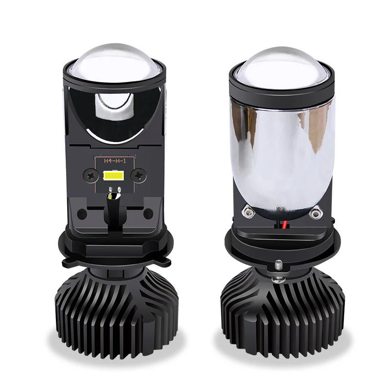 Los faros LED Ewest Mini proyector LED H4 Lente de los faros de xenón 70W 16000LM Bi lente del proyector LED COCHE