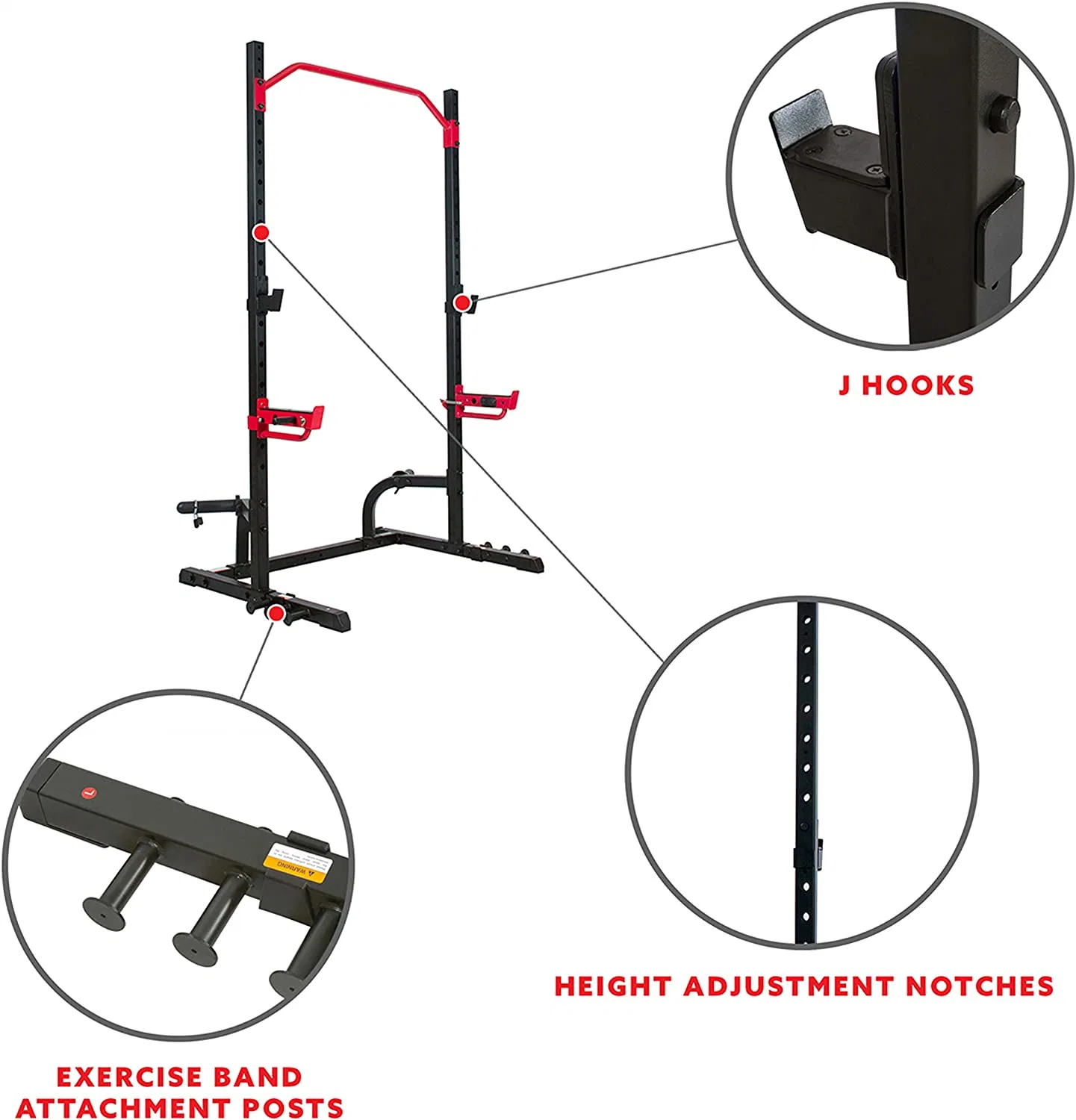 Health Fitness Power Zone Power Rack Cage Squat Stand