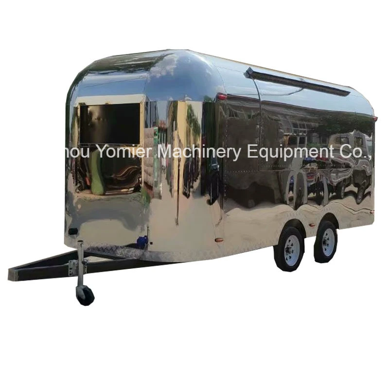 Mobile Airstream Edelstahl Eis Fast Food Vending Truck