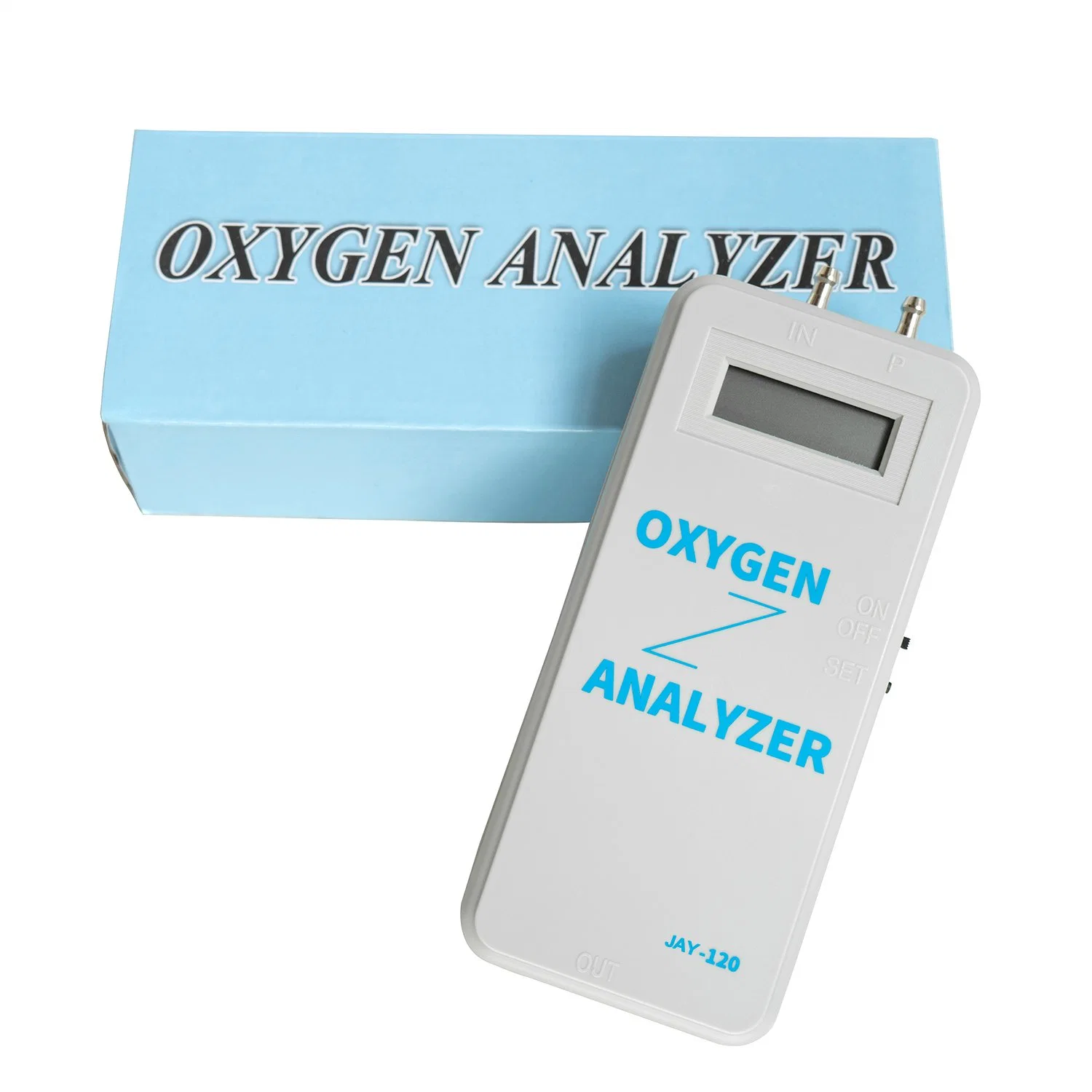 Batería de larga duración del sensor de ultrasonidos analizador portátil de oxígeno médico