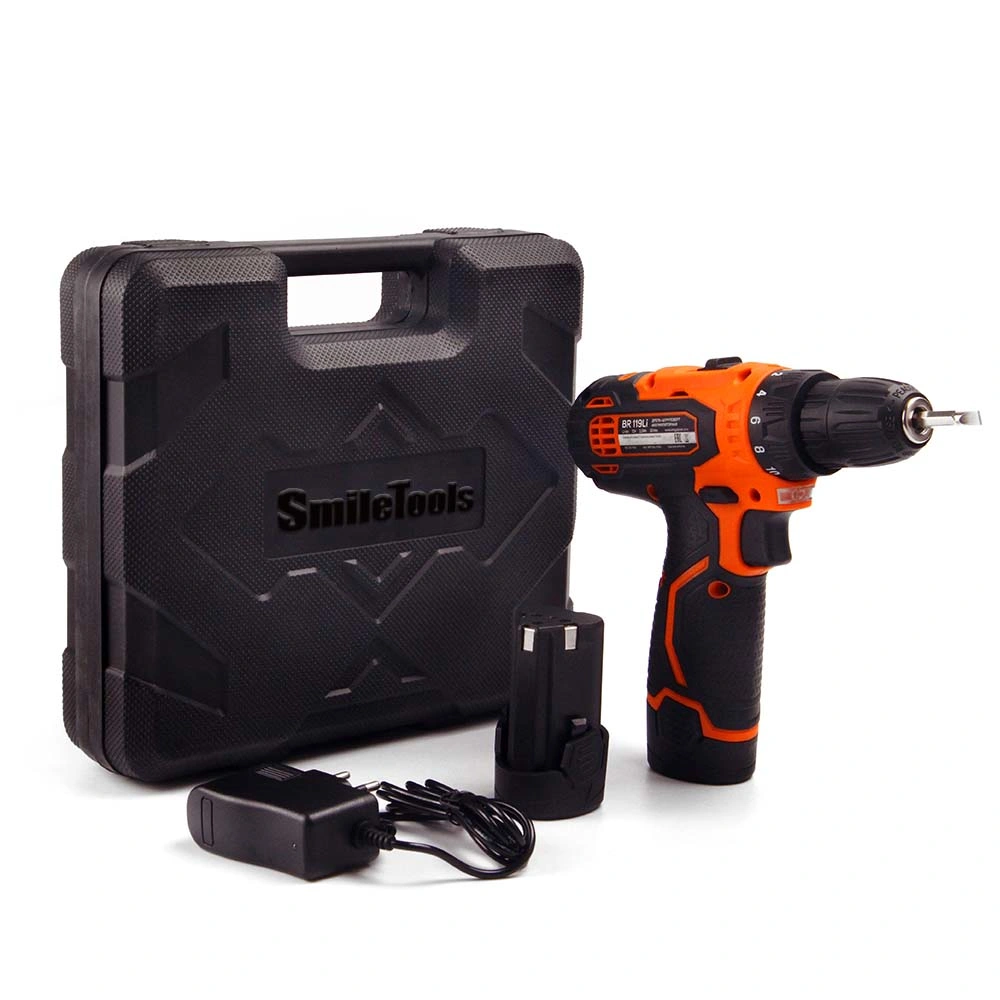 Private Label Handheld 12V Cordless Electric Drill with LED Light