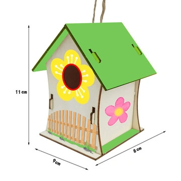 Kid DIY Holz Vogel Haus malen und dekorieren Kunsthandwerk DIY Vogelhaus Kit