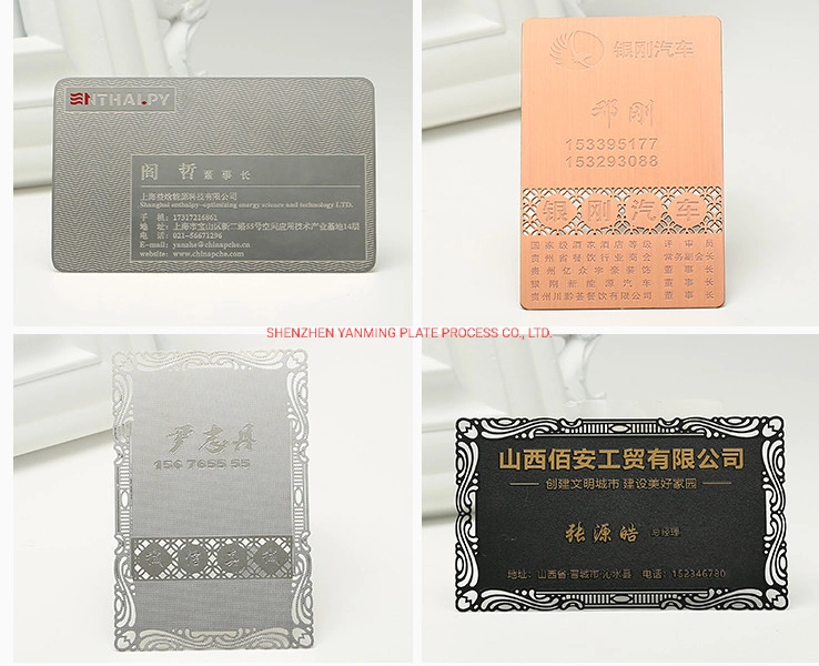 Manufacturer Custom Etching Metal Business Card