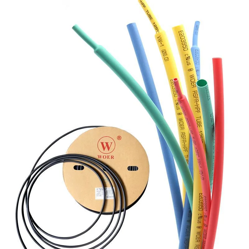 Accesorios para cables PE Ratio de poliolefina 2: 1 fundas de cables del conector del cable enrollado tubo termocontraíble