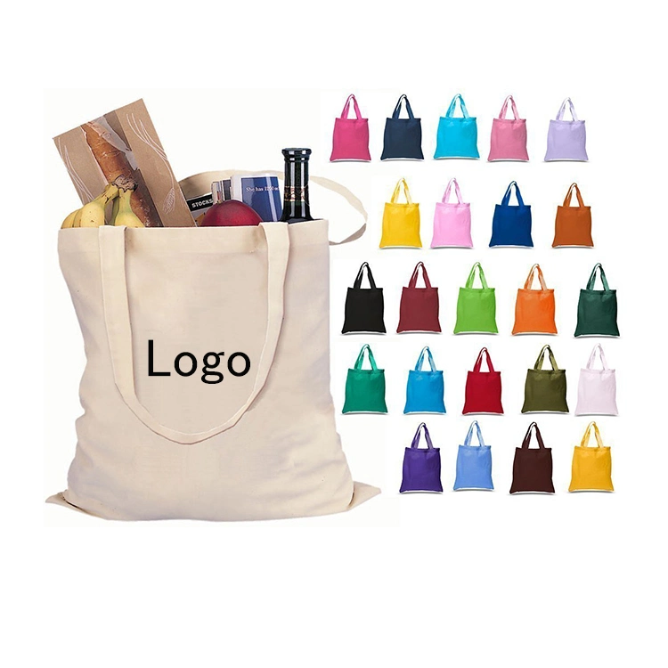 100% Cotton Canvas Shopping Tote Bag Reusable Grocery Bag