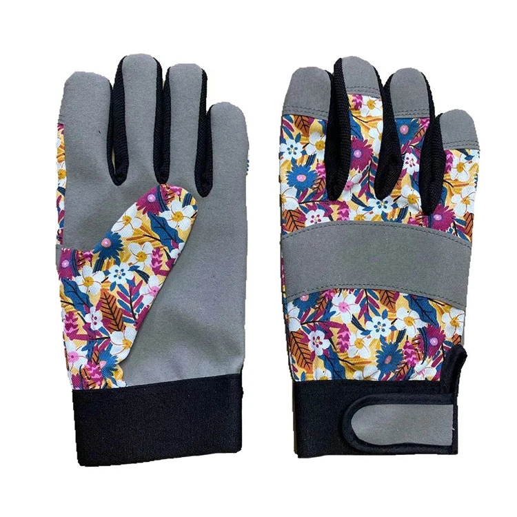 Flexibler Griff Wasserdichte Leder Druck Gartenarbeit Graben Handschuhe Thorn Proof Für Rosen