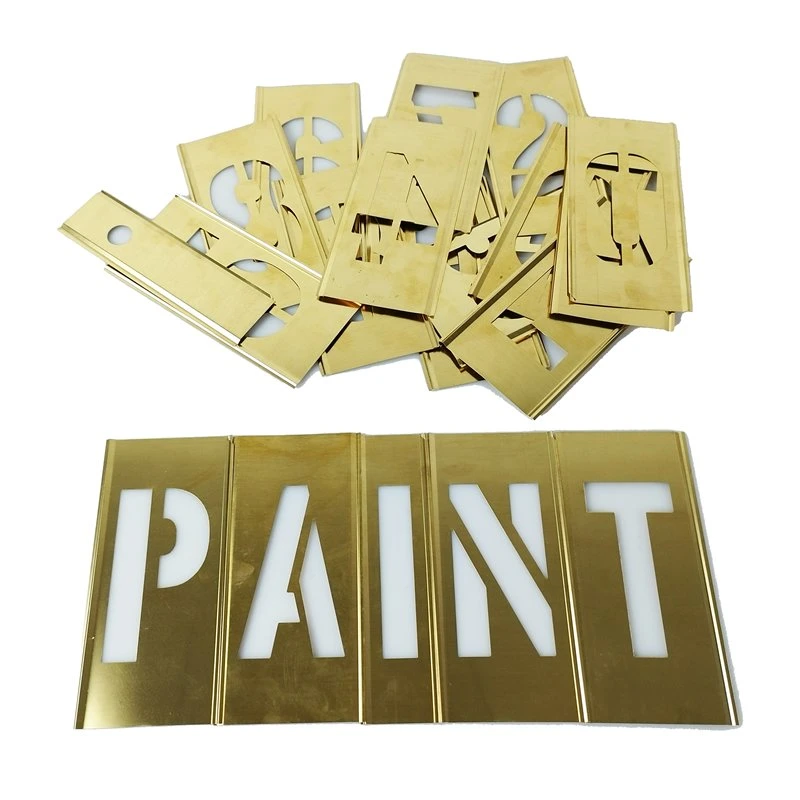 Painting by Number & Figure. Custom Shaped Metal Number&Figure Painting Brass Interlock Stencil