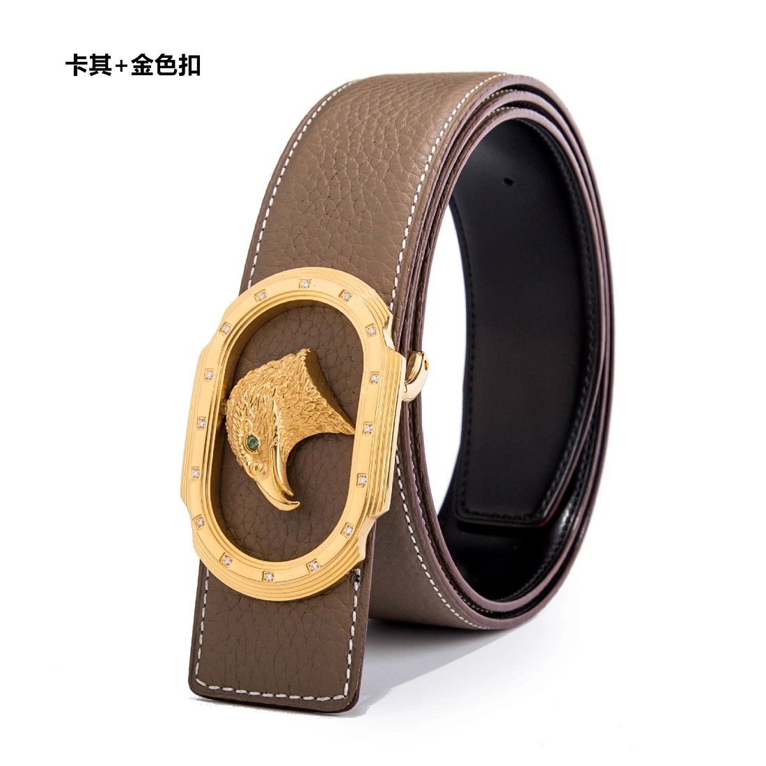 Luxury Designer Waist Genuine Leather Belts (strap reversible use)