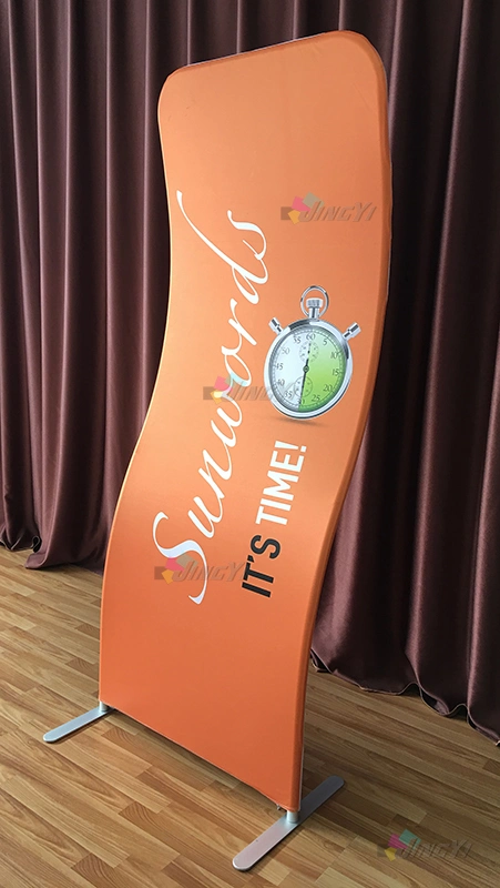 Custom Printed Cobra Shape Exhibition Tradeshow Display Stand Banner