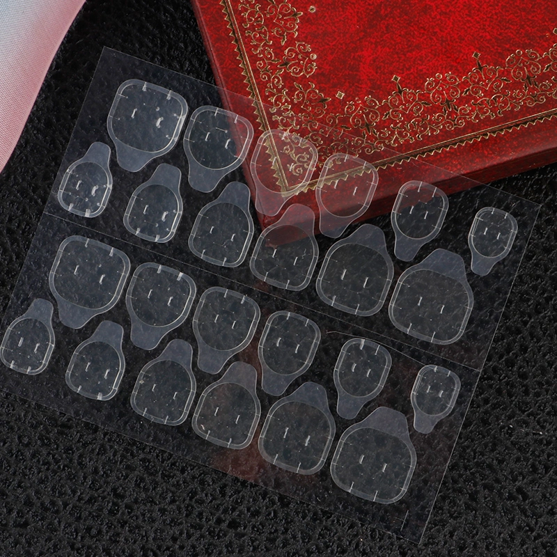 Double Sided Fingernails Jelly Gel Adhesive Tabs Transparent Flexible Nail Glue Tips