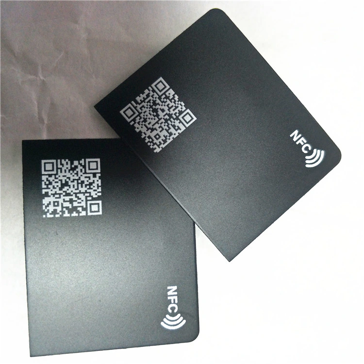 Matte Black NFC Phone Card Digital Business Cards