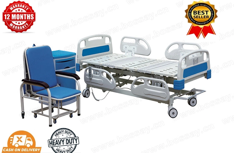 Cinco Função Móveis Hospitalares Elétricos Cama de UTI Cama Hospitalar (BS-858)