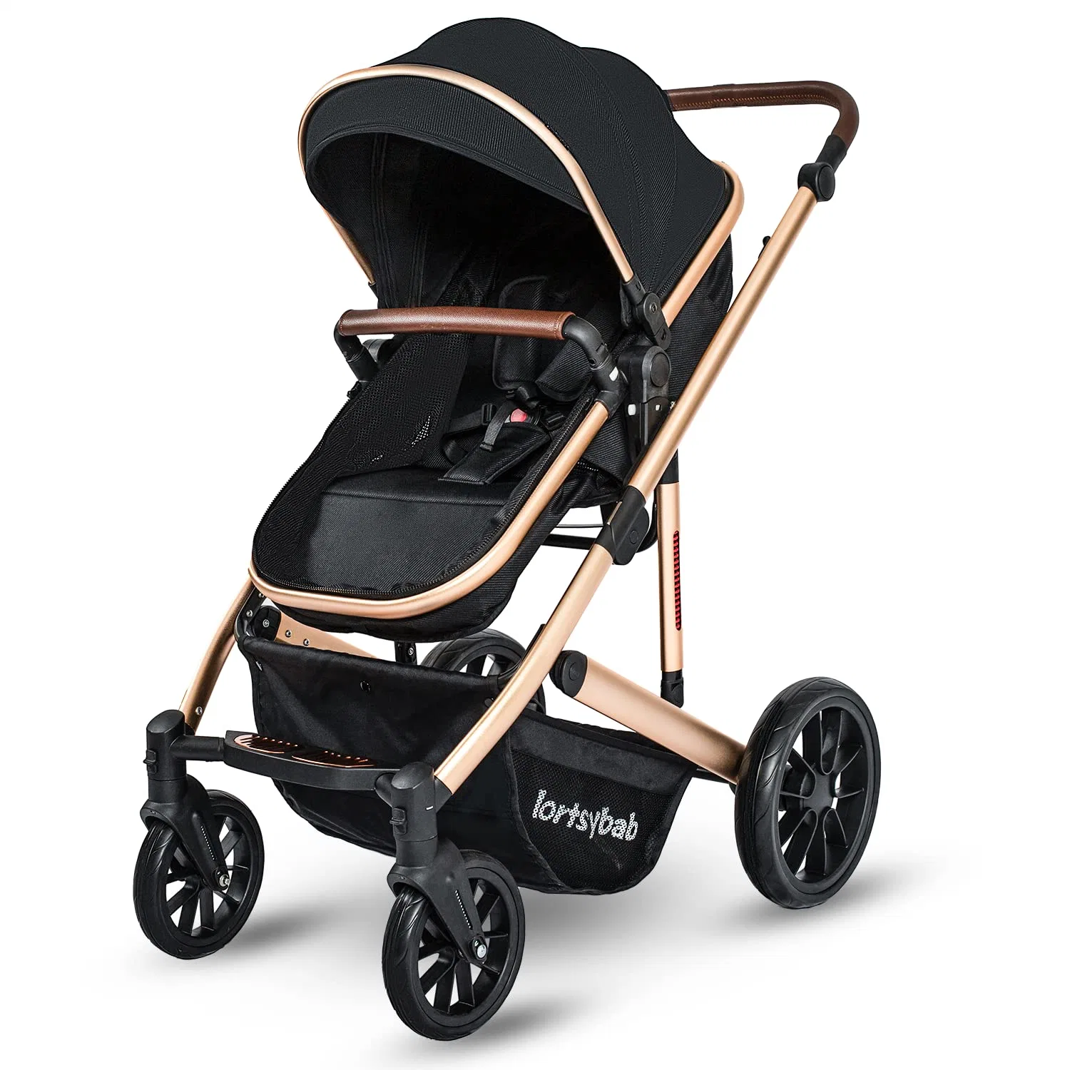 Pushchair Kalani 3-in-1 Combination Pram, Incl. Baby Carrycot, Buggy and Baby Car Seat - Changing Bag