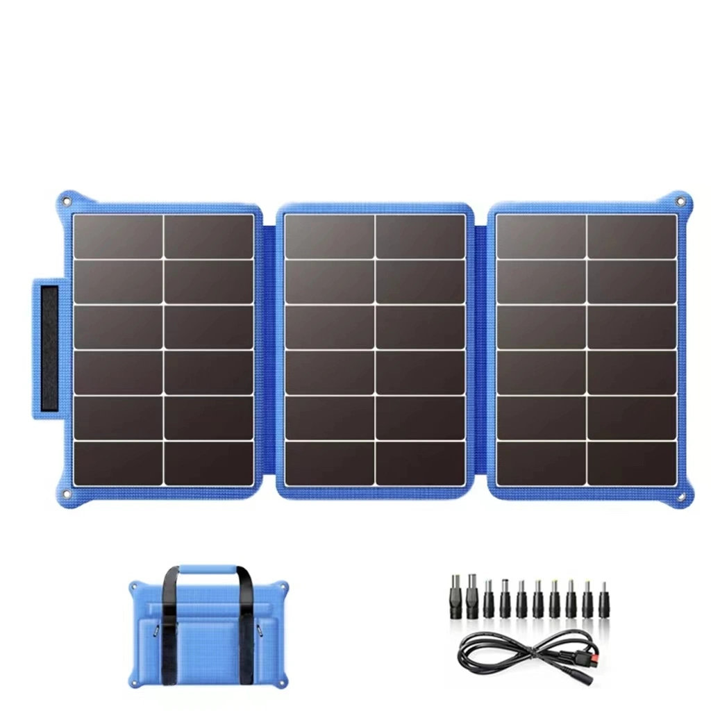 Revestimiento duradero ETFE 420W Mono células Foldable Panel Solar 24V Cargador solar portátil para camping