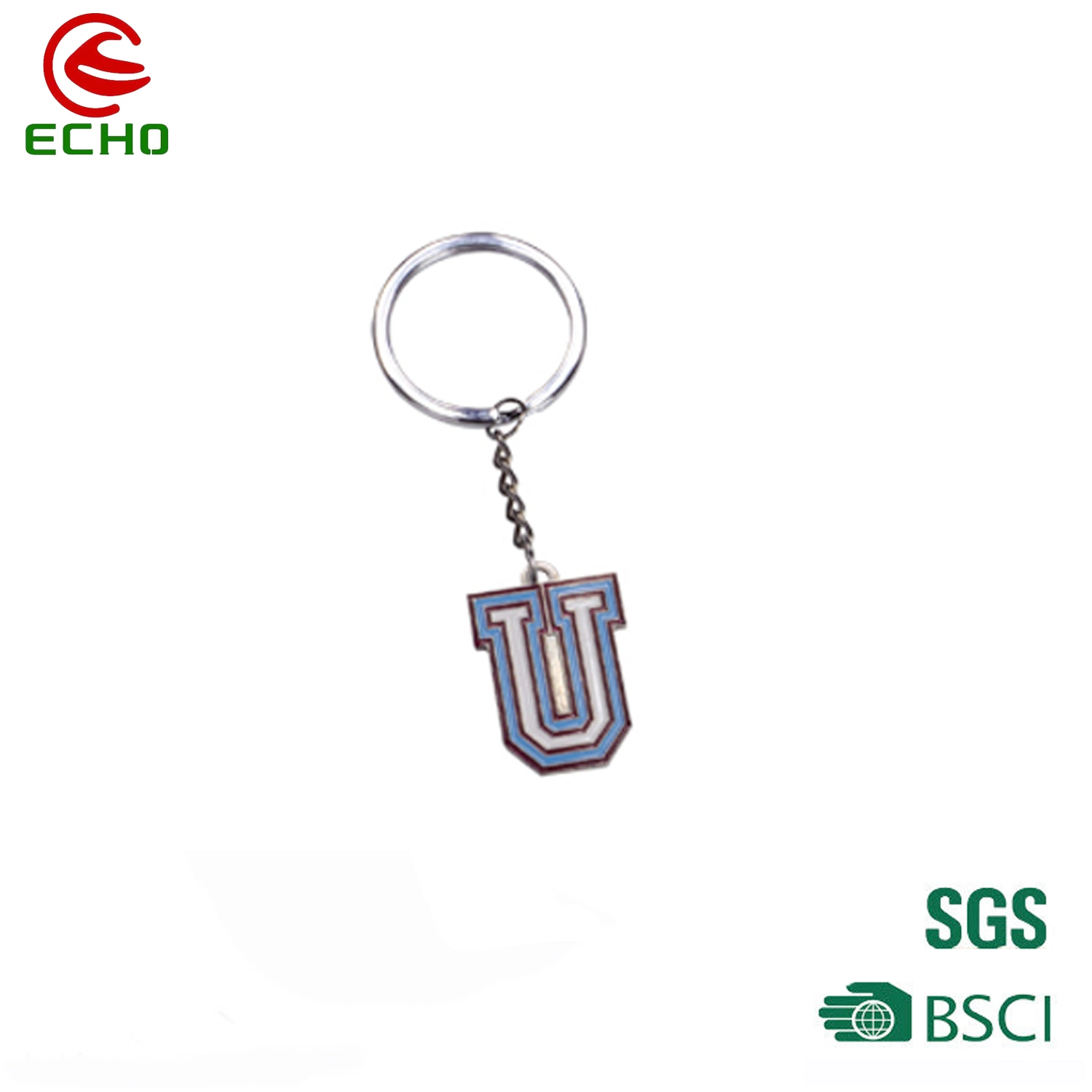 Cartoon Keychain Zinc Alloy Key Holder with Ring