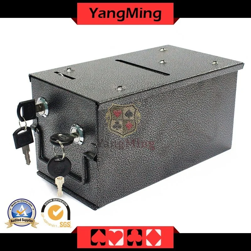 Casino Coin Cash Box Pumping Water Tank for Install Casino Poker Table with Lock Ym-Mx01