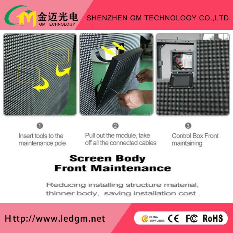 Outdoor Advertising Front Service Electronics Digital LED Display Screen, P10mm