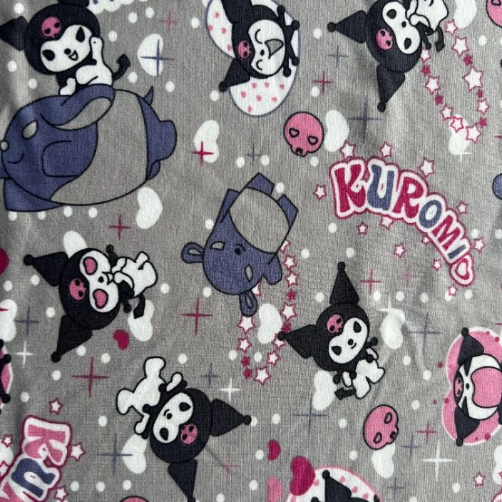 100d/144f Polyester+30d Spandex DTY 2 Side Brush Cartoon Print Fabric