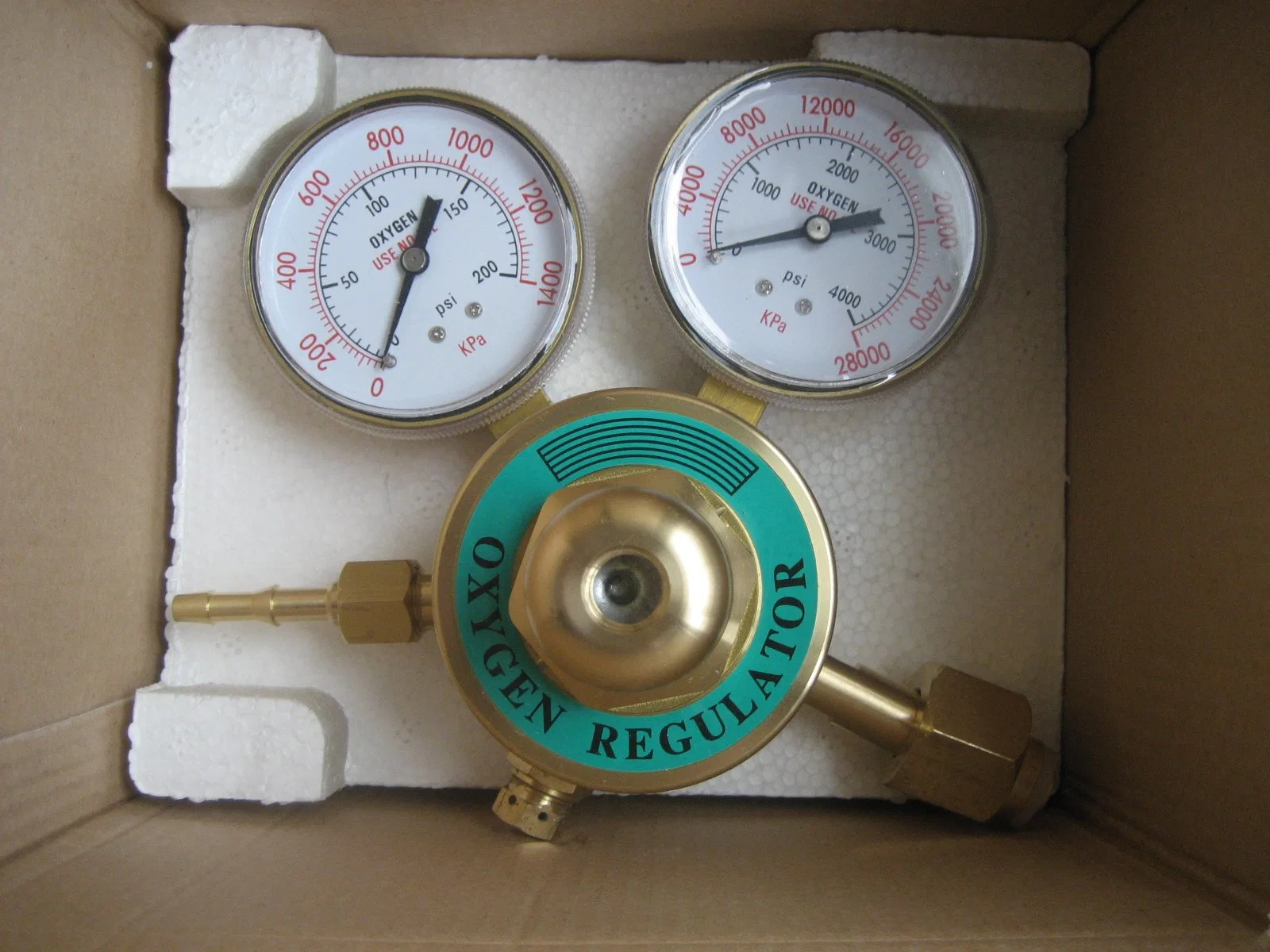 Japanese Type All Brass Material MIG Welding Nitrogen CO2 Argon Oxygen Gas Acetylene Regulator