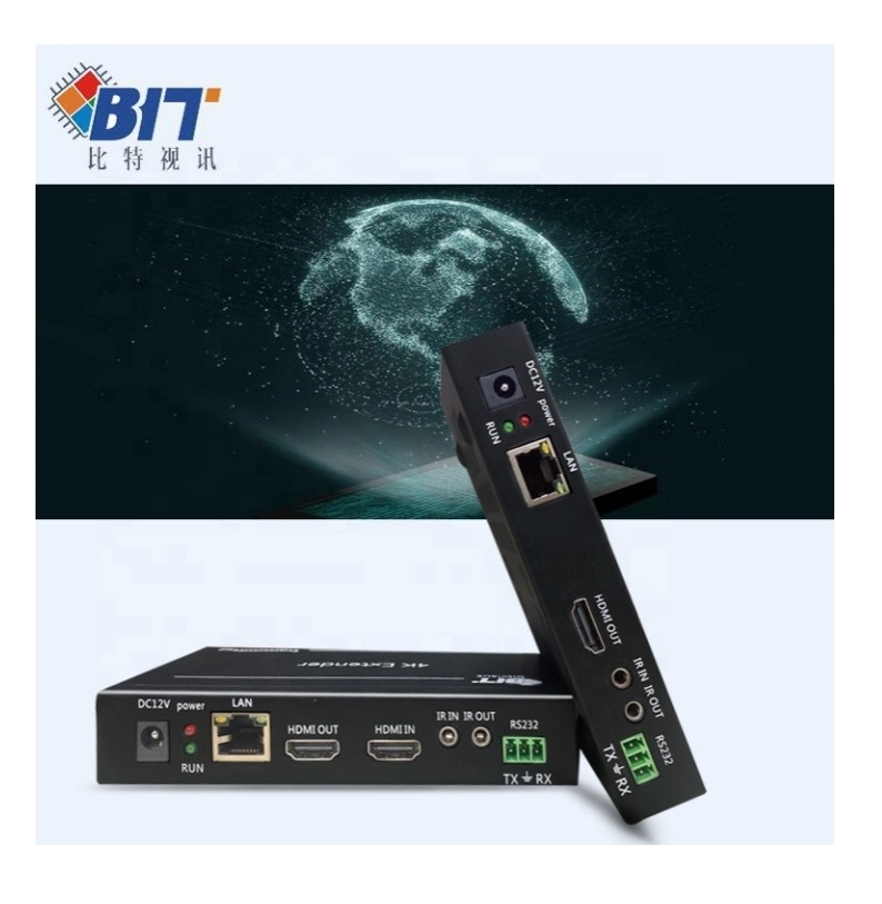 Bitvisus No Compression HDMI Extender 120m 4K30Hz Over CAT6 Cable Long Transmission Distance