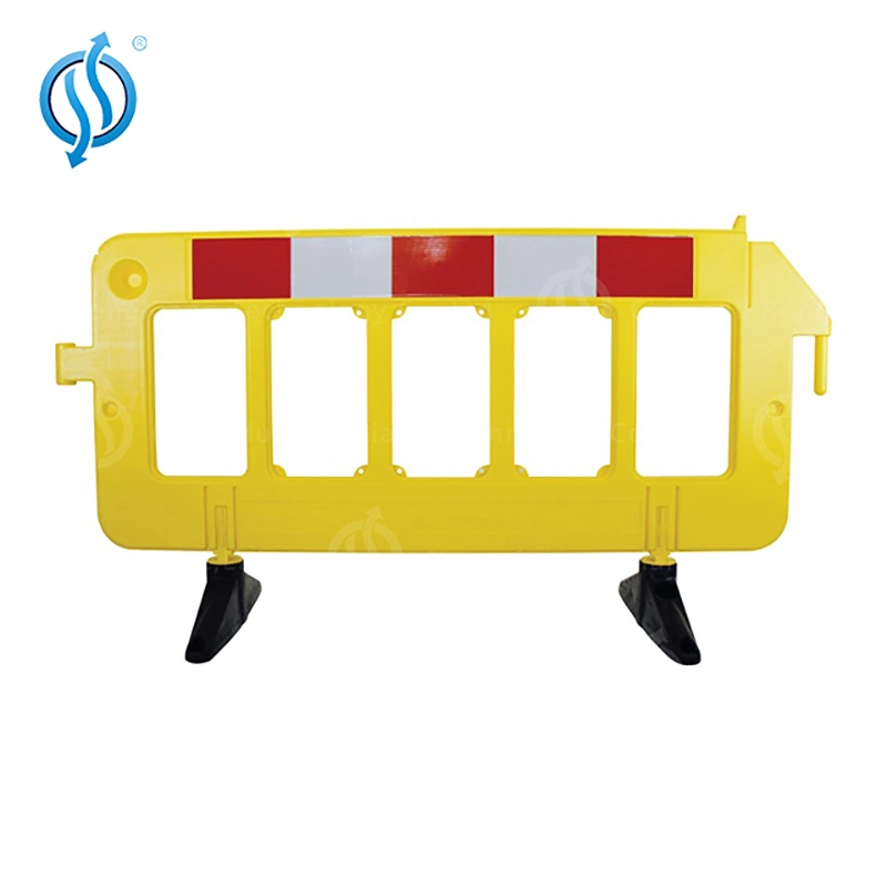 Water Filled Construction Isolation Yellow Plastic Road Traffic Expandable Barrier